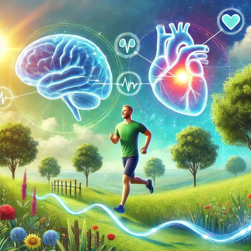 Abstract curved lines suggesting an even walking rhythm